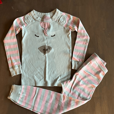 Hanna Andersson size 5 Unicorn Long John Pajamas