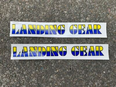 SE Racing Fahrwerk gestanzte Gabel Aufkleber blau/gelb Paar NOS