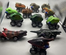 Dinosaur Toy Pull Back Cars Dino Toys for 3 Year Old Boys 12 Piece Lot
