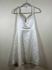 Davids Bridal DB Studio Wedding Dress Ivory Size 4 Mid Length Bling Jewels