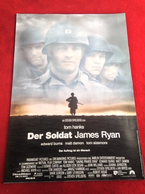 Der Soldat James Ryan Kinoplakat Poster A1, Tom Hanks, Matt Damon, Spielberg