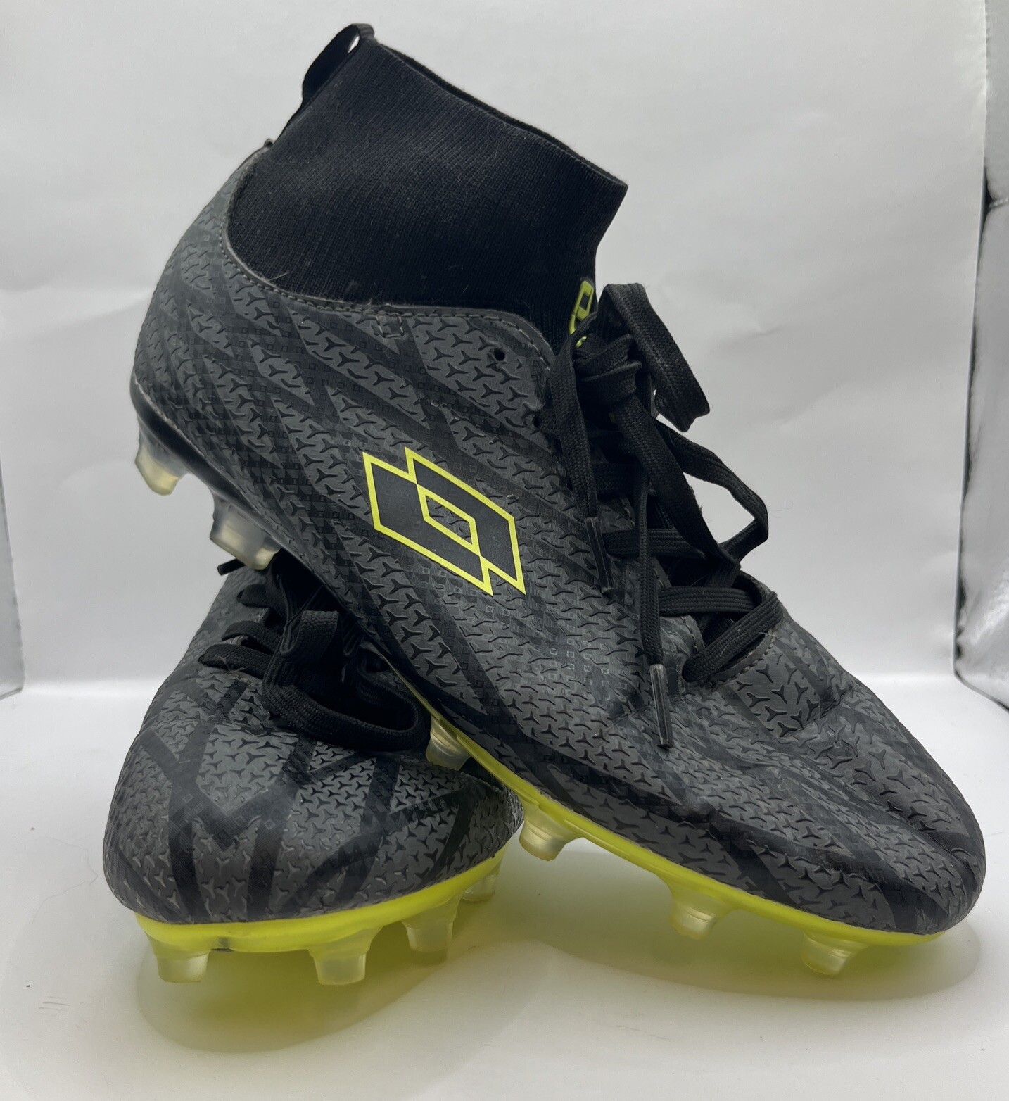 Lotto Junx tacchetti calcio uomo taglia 7 nero e verde