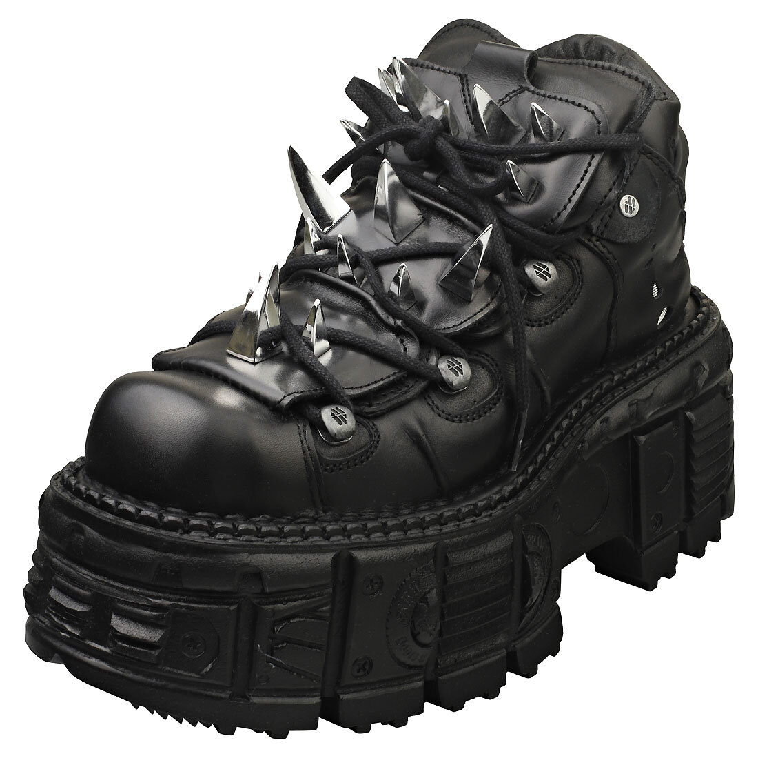 New Rock M-106g-c1 Unisex Fashion Boots in Black - 11 US | eBay
