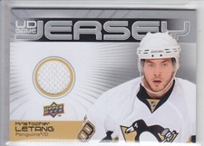 2010-11 UD SERIES KRISTOPHER LETANG GAME JERSEY GAME USED Upper Deck Penguins