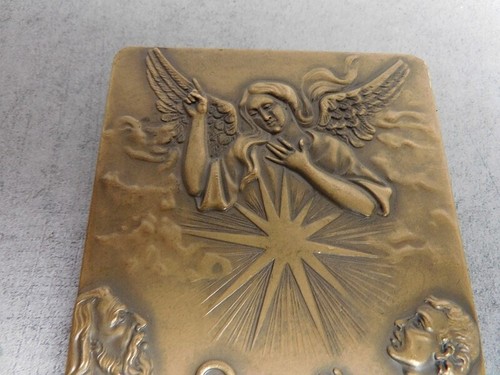 MEDAILLE DE TABLE PLAQUE EN BRONZE RELIGIEUSE NATAL 1978 N°36 - Photo 8 sur 10