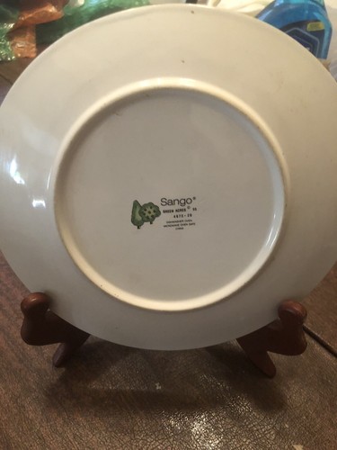 Sango Green Acres Scheune 4873-20 Bauernhof Szene dekorieren runder Teller mit Ständer - Bild 2 von 5