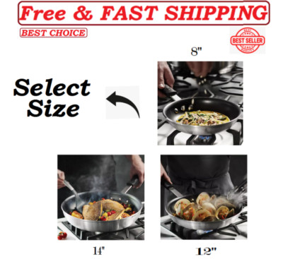 Member's Mark  Aluminum Nonstick Restaurant Fry Pan, ( Select Your Size )