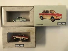 BUB Premium Classixxs HO 1/87 Trabant Cars Lot of 2
