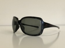 Oakley Rectangle Black Frame Gray Lenses Purple Logo Gradient Sunglasses