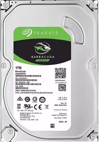 Seagate BarraCuda ST16000DM001 16TB 7200 RPM 512MB Cache SATA 6.0