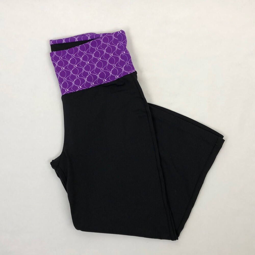 Black ALO Cropped Yoga Pants, Size Medium | eBay