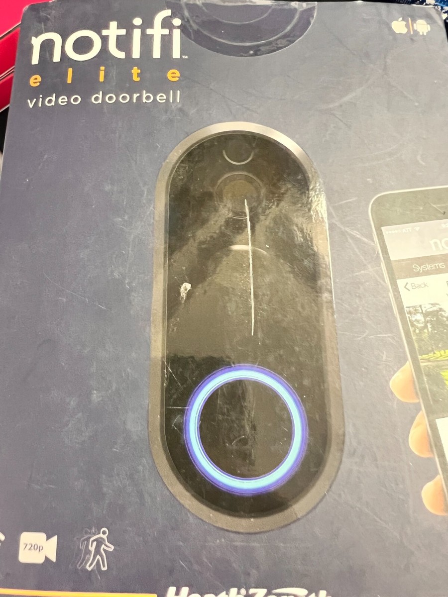 Heath Zenith Elite Notifi Video Doorbell WIRED Black 0128OB