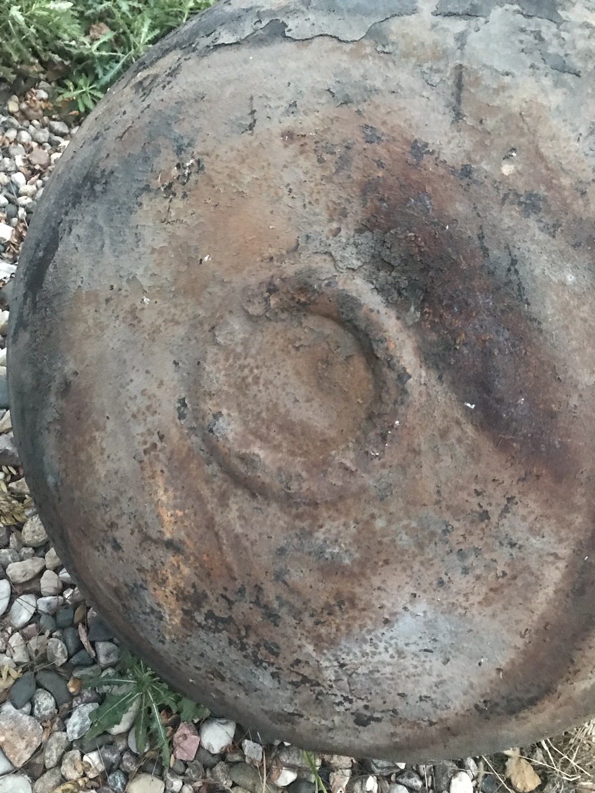 Huge Vintage Antique Cast Iron Flower Pot Cauldron Foundry Kettle