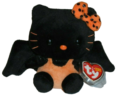 Ty Beanie Baby 2010 HELLO KITTY HALLOWEEN BAT Costume NEW MWMT