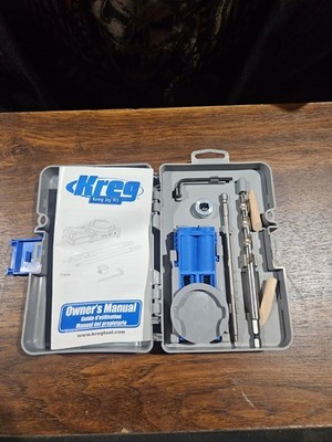 Kreg Jig R3 Pocket Hole Jig Kit Gray Plastic Case Woodworking