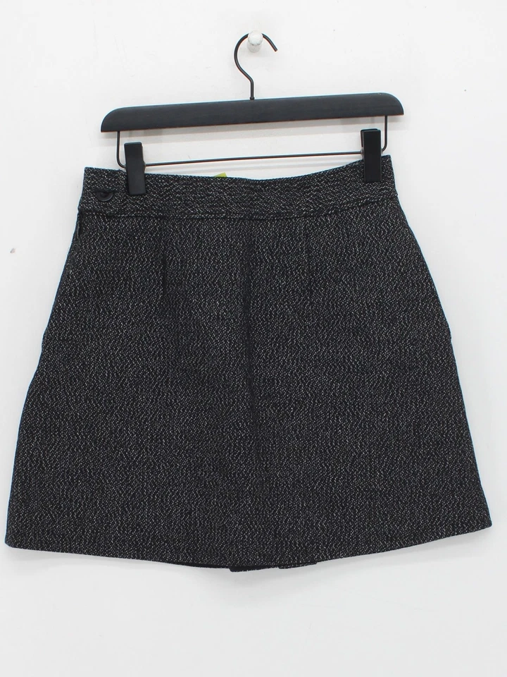 COS Women's Mini Skirt UK 10 Black Wool - Image 2 of 4
