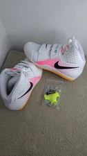 NEW Nike Zoom Javelin Elite 3 Mens 9.5 White Hyper Pink Cleats Shoes AJ8119 S126