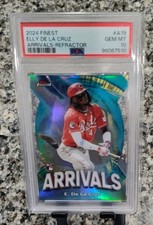 2024 Topps Finest - Arrivals Elly De La Cruz #A-19 Refractor (RC) PSA 10 Gem MT