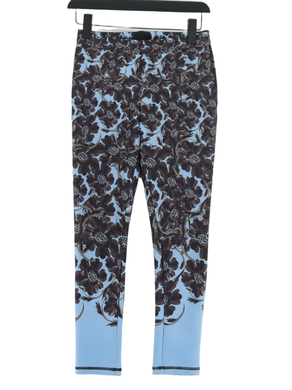 ALTRA Pantaloni sportivi donna Cynthia Rowley UK 4 blu floreale 100% altri leggings