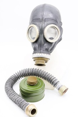 Komplettset Gasmaske MP5 Replika mit Filter und Schlauch schwarz neu