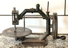1870's Civil War Era Johnson Clark & Co Gold Medal Cast Iron Sewing Machine