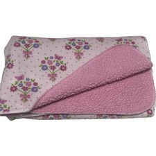 Kidgets Pink Flower Blanket Baby Sherpa Floral Bouquet Purple Dot Fleece 2019