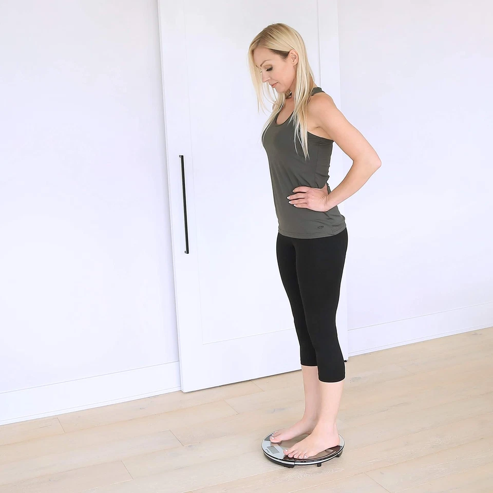 Báscula de baño digital de vidrio Escali para peso corporal, báscula corporal de baño, alta ca... Foto 3 de 4