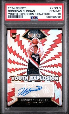 2024-25 Panini Select - Youth Explosion Signatures Donovan Clingan