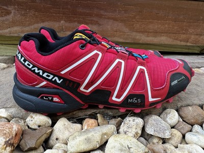 Salomon Speed Cross 3 Red Hiking Shoes Sneakers Men Sz 8 Trail Outdoor Gorpcore