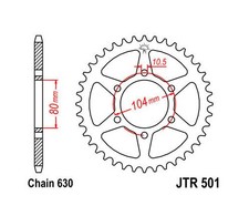 JT Steel Rear Sprocket 630 39T #JTR501.39 fits Kawasaki KZ-1000 1981-1982