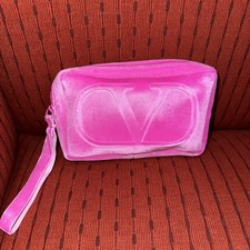 Valentino Beauty Cosmetic Makeup Bag /Pink Bag Travel Pouch