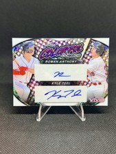 ROMAN ANTHONY & KYLE TEEL 2023 Leaf Vivid 1/1 Colorful Combos LASER Auto #CCD-23