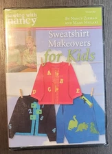 Sewing With Nancy Zieman Sweatshirt Makeovers For Kids 2008 DVD W/Mary Mulari