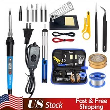 80W Electric Soldering Iron Welding Gun Tool Kit Solder Wire Desoldering Pump