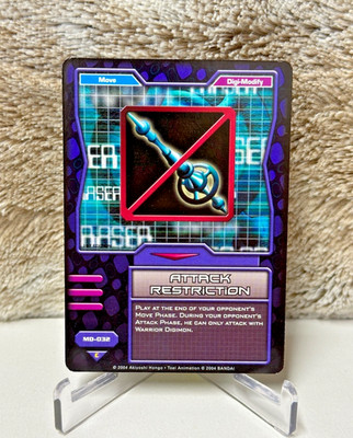 2004 Digimon TCG Hybrid Warriors 1st Edition - Attack Restriction MD-032