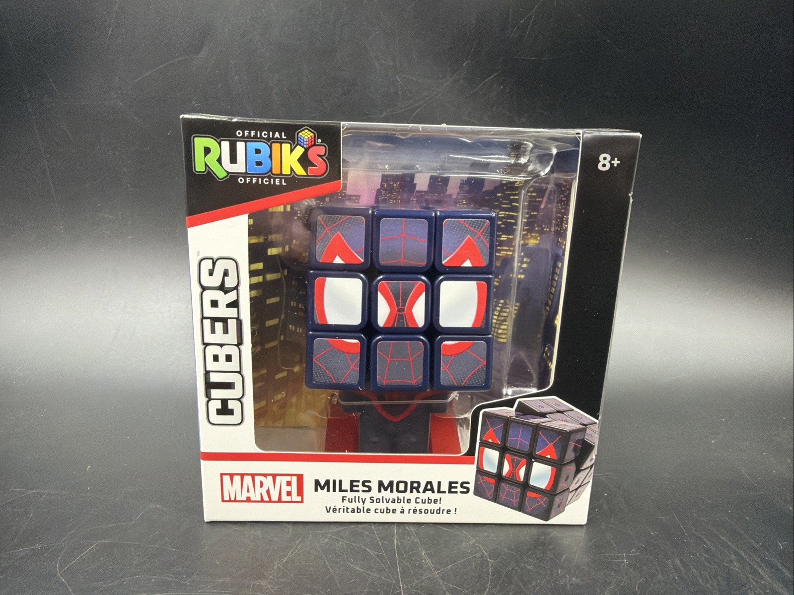 Spin Master - Rubik's Cube Miles Morales - Marvel - Spiderman Collectible Puzzle