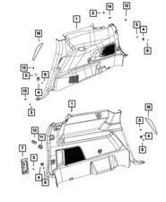 Genuine Mopar Screw Cover Cap 68193349AA