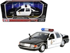 1993 Chevrolet Caprice Police Car Black White Series 1/24 by Motormax