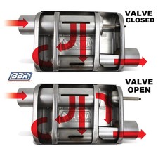 Bbk Varitune Adjustable Muffler 3.0in Stainless Steel Offset Design - 31015 Bbk Varitune Adjustable Muffler 3.0in Stainless Steel Offset Design - 31015