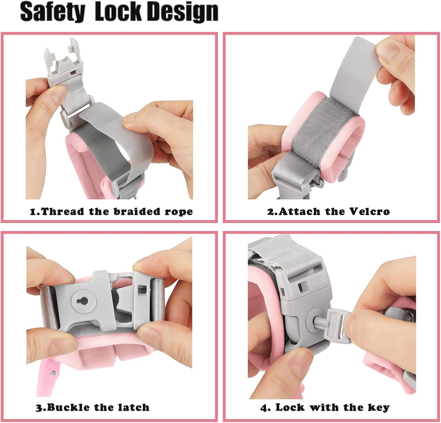 PandaEar Anti Lost Wrist Link, Toddler Harness Walking Leash Safety Child... 