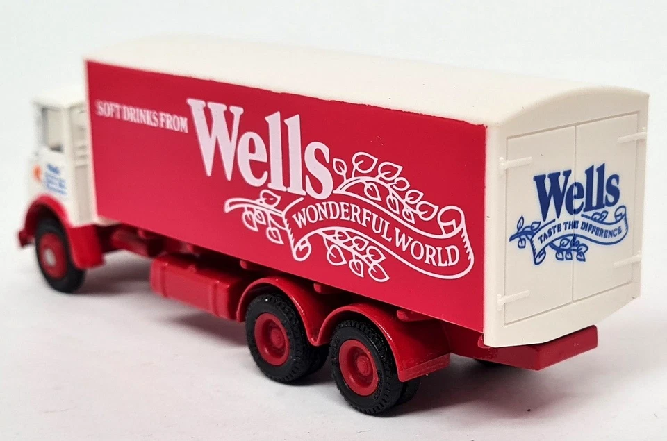 EFE 1/76 - Atkinson Box Van Wells Drinks 6 Wheel 12501 Diecast Model Truck - Image 3 of 3