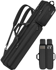 Pool Cue Case, Pool Stick Case 4x5 with Multiple Pockets Holds 4 Butts 5 Shaf...