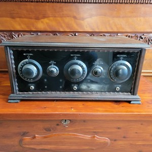 Antique Silvertone King-Hinners NEUTRODYNE in Wood Case 1924 Untested