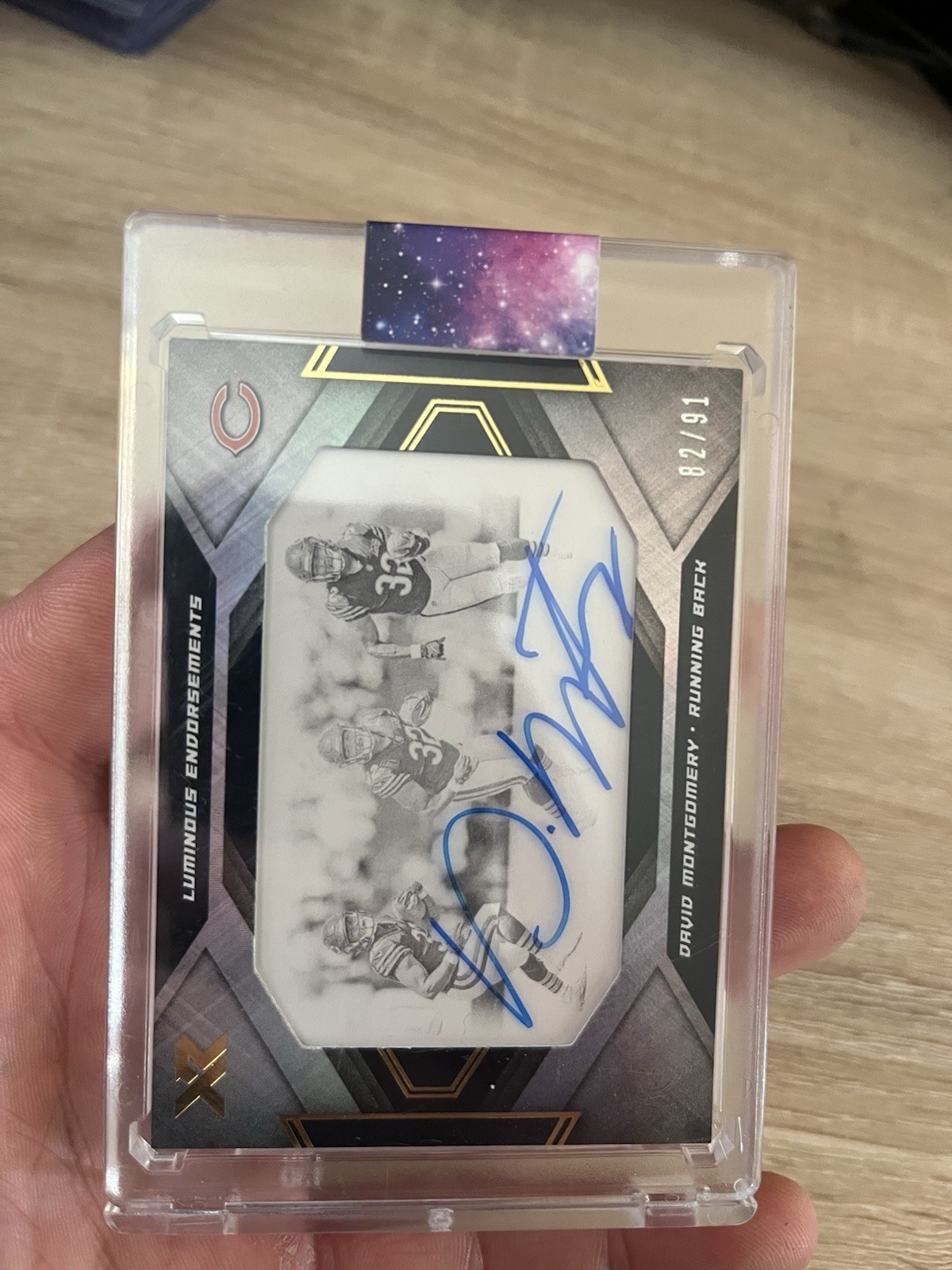 David Montgomery Panini XR Luminous Endorsements Autographs #LEDM Base