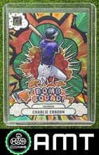 Charlie Condon 2025 Panini Donruss Green Laser Bomb Squad Colorado Rockies #8