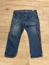 Vintage Dickies Carpenter Jeans Blue Denim Workwear Pants 44x32 USA Made