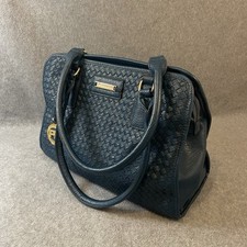 Teal Woven Satchel Handbag for Repair Restoration (torn lining) - Paris Hilton