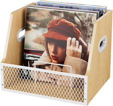 Vinyl Record Storage, Wooden Crate for Record Holder Album Storage for 7/10/12 I