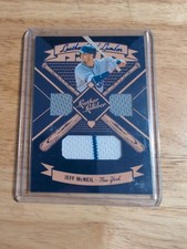 2019 Panini- Leather and Lumber Triple Relics Jeff McNeil #LLT-JM Blue (MEM, RC)