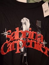 Sabrina Carpenter Black Tee Shirt Size Xl Short Sleeve